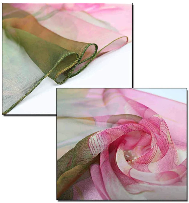 Alt view image 5 of 5 - Scarfs for Women Lightweight Fashion Scarves Print Floral Pattern Scarf Shawl Wraps (W01)
