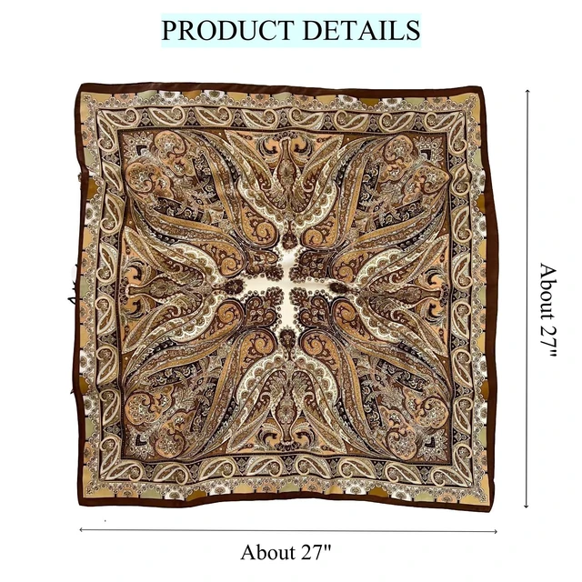 Alt view image 2 of 7 - Head Hair Scarf Satin Silk Like Scarves for Women Purse Scarf