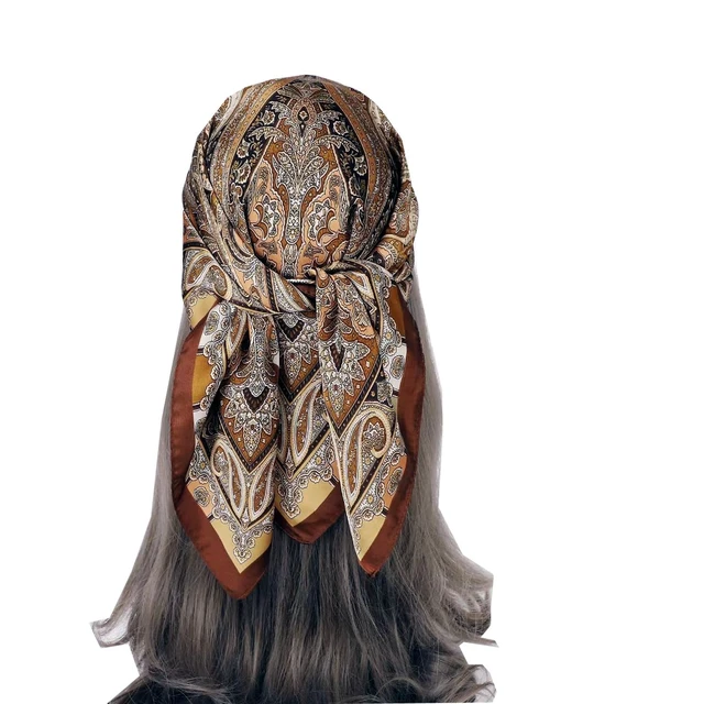 Alt view image 3 of 7 - Head Hair Scarf Satin Silk Like Scarves for Women Purse Scarf