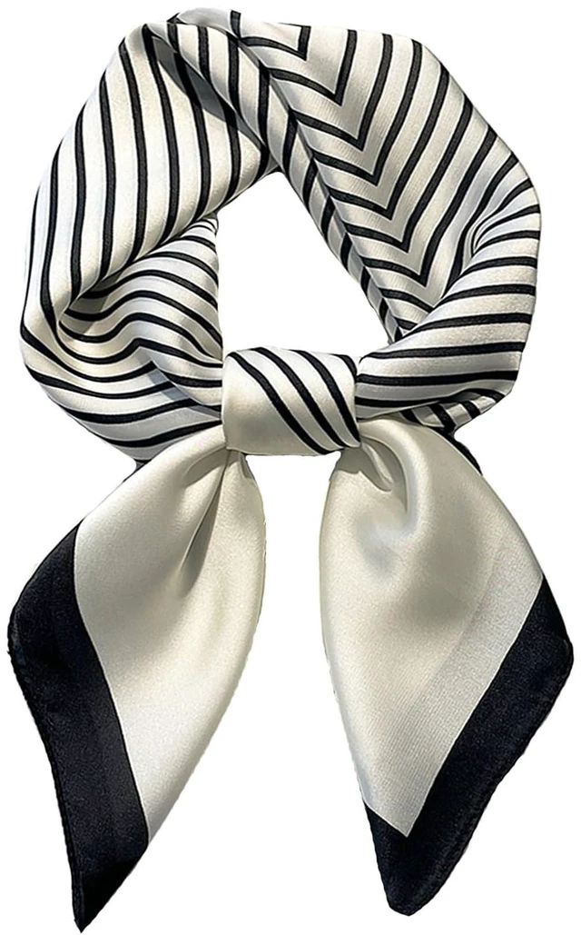 Main image of Neck Scarf For Womens Silky Head Scarves Hair Bandanas Square Scarf Fashion Accessories lightweight 27.5 * 27.5inch-9