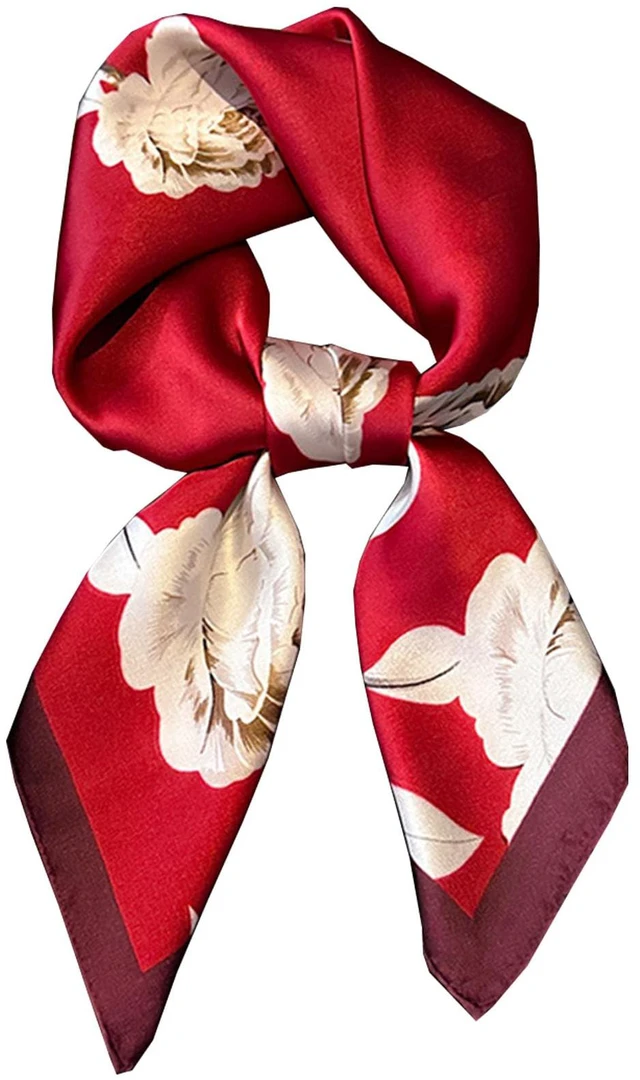 Main image of Hair Bandanas Scarf For Women Lightweight Fashion Neck Silk Satin Head Scarves For Sleeping Handbags Scarf-1