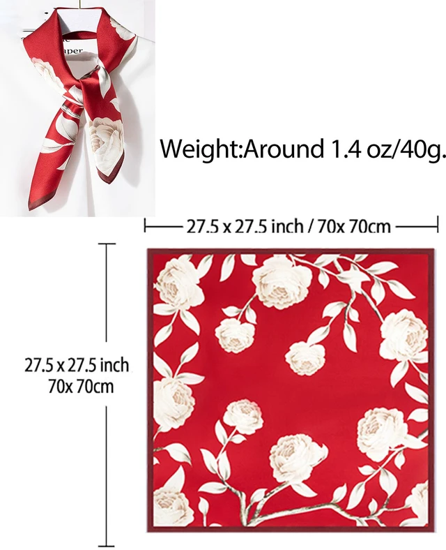 Alt view image 3 of 6 - Hair Bandanas Scarf For Women Lightweight Fashion Neck Silk Satin Head Scarves For Sleeping Handbags Scarf-1