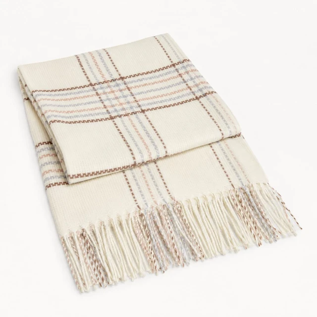 Alt view image 5 of 7 - Winter Plaid Scarf for Womens Oversized Soft Shawl Wrap with Tassel | Soft Cozy Fabric,Fall Winter Women Warm Chunky Shawl Wraps, Fashion Tartan Pattern, 78*27 in Oversized Fit