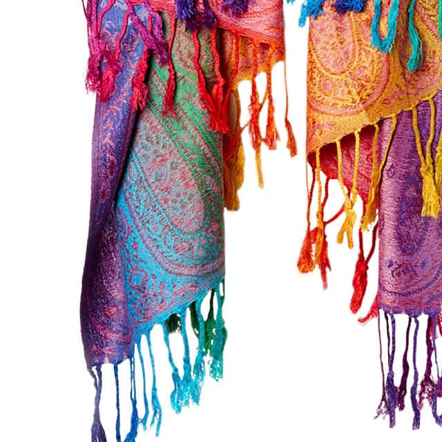 Alt view image 2 of 7 - Fashion Women's Silk Scarf Luxury Satin Shawl Wraps (Purple)