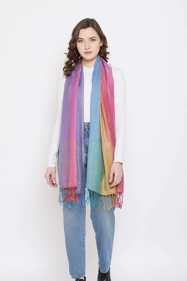 Alt view image 4 of 7 - Fashion Women's Silk Scarf Luxury Satin Shawl Wraps (Purple)