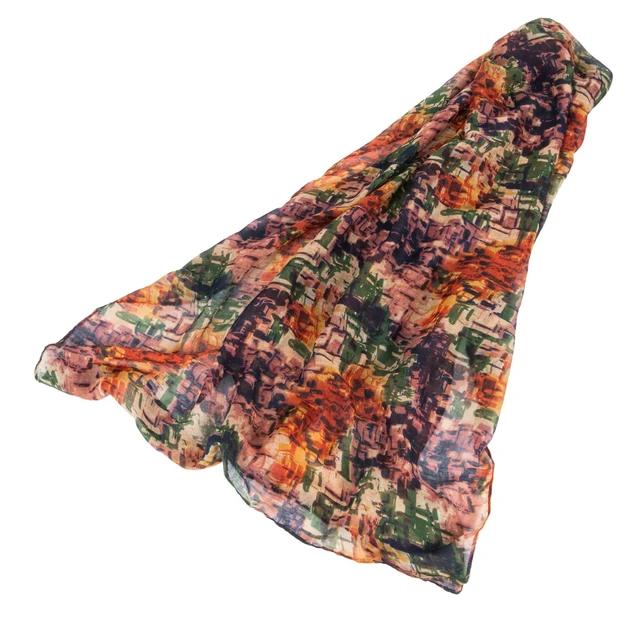 Alt view image 4 of 7 - Fashion Cotton Scarf for Women Lightweight - Soft Floral Print Shawl Wraps