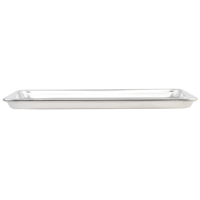 Alt view image 3 of 4 - 13" x 18" Aluminum Sheet Pan, 1/2 Size | Large flat baking surface, Reinforced rim prevents bending or warping, Great for Food Preparation and Restaurant Kitchens