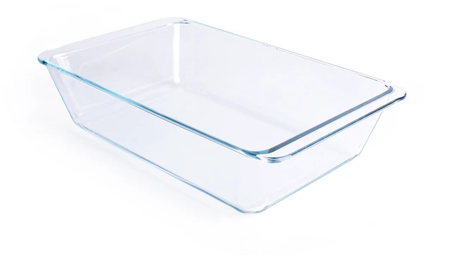 Main image of Deep Clear Glass Baking Dish, Rectangular Tempered Glass Baking Pan, The Largest casserole dish. -5.4 Liter