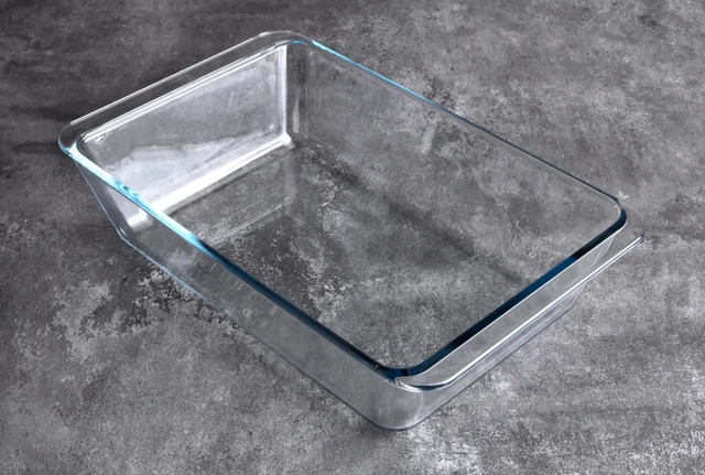 Alt view image 4 of 4 - Deep Clear Glass Baking Dish, Rectangular Tempered Glass Baking Pan, The Largest casserole dish. -5.4 Liter