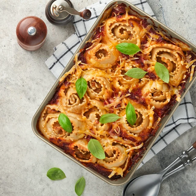Alt view image 5 of 6 - Baking Pan Nonstick - Oblong Metal Dish for Cake and Lasagna - Heavy Duty Carbon Steel Bakeware, Large