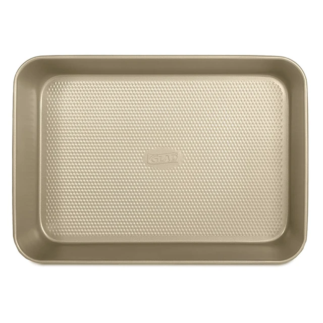 Alt view image 6 of 6 - Baking Pan Nonstick - Oblong Metal Dish for Cake and Lasagna - Heavy Duty Carbon Steel Bakeware, Large