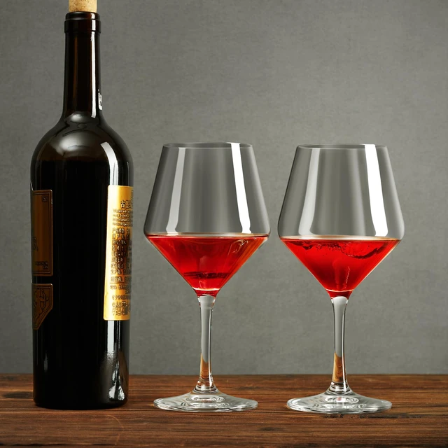 Alt view image 6 of 6 - Hand-Blown Crystal Wine Glasses Set of 2, 16OZ, Long Stem Glasses for Red | White Wine, Christmas and Wedding Gifts