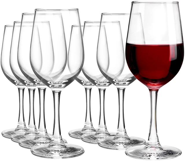 Main image of Wine Glasses Set of 8, 12 Ounce Wine Glasses for white or red wine, All Purposed Wine Glass for Any Occasions