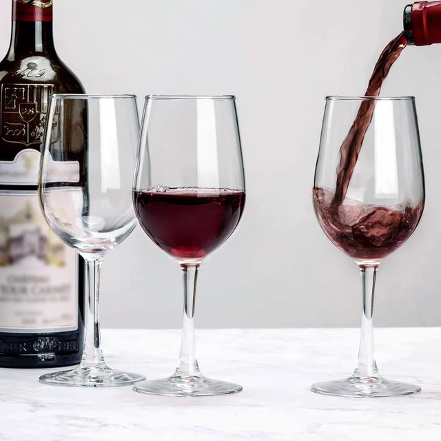 Alt view image 3 of 5 - Wine Glasses Set of 8, 12 Ounce Wine Glasses for white or red wine, All Purposed Wine Glass for Any Occasions