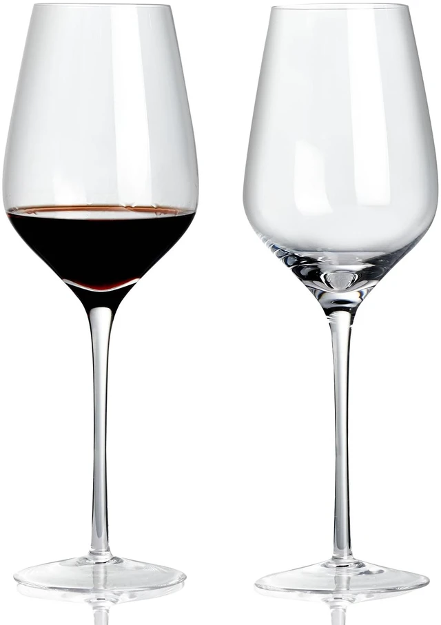 Main image of Long Stem Crystal Bordeaux Red Wine Glasses Set of 2,Large 20 Oz, Hand Blown,Lead-Free, Clear, Crystal Wine Glass, Gift Box,-Perfect present for any Occasion,Gift for Men,Women