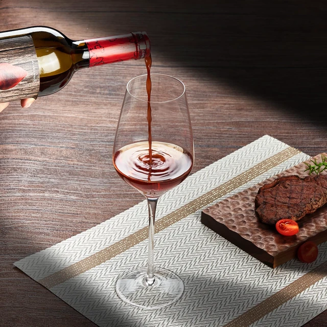 Alt view image 3 of 7 - Long Stem Crystal Bordeaux Red Wine Glasses Set of 2,Large 20 Oz, Hand Blown,Lead-Free, Clear, Crystal Wine Glass, Gift Box,-Perfect present for any Occasion,Gift for Men,Women