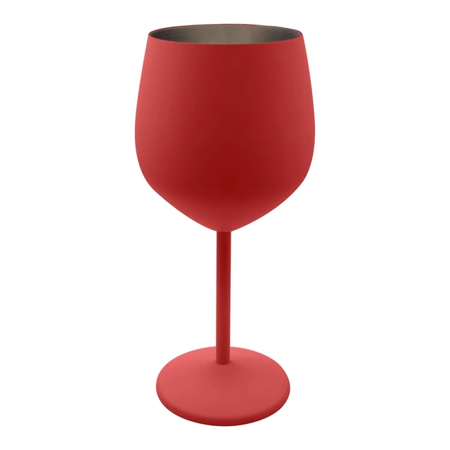Alt view image 6 of 7 - Red Stainless Steel Unbreakable Wine Glasses - 18 oz - Set of 2 Colored, Stemmed Metal Wine Glasses Perfect for Outdoors, Weddings, and Parties (Red, Set of 2)