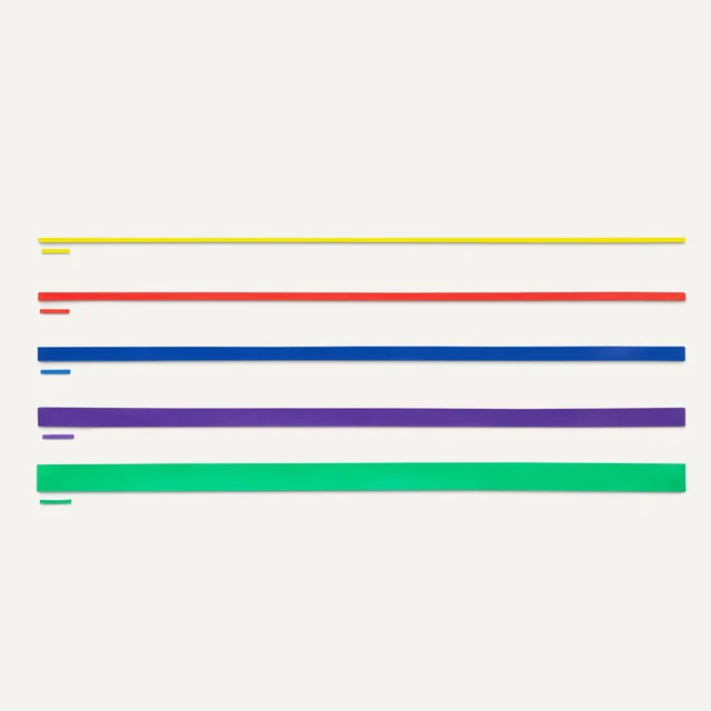 Alt view image 5 of 5 - Exercise Resistance Bands for Working Out, Set of 5, Multiple Resistance Levels