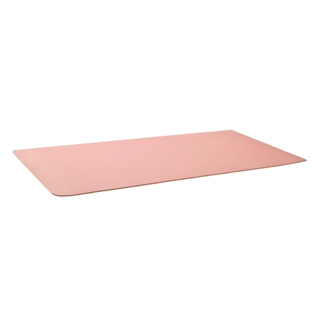 Alt view image 5 of 5 - 0.25-inch Thick TPE Exercise Yoga Mat with Carrying Strap, Rose
