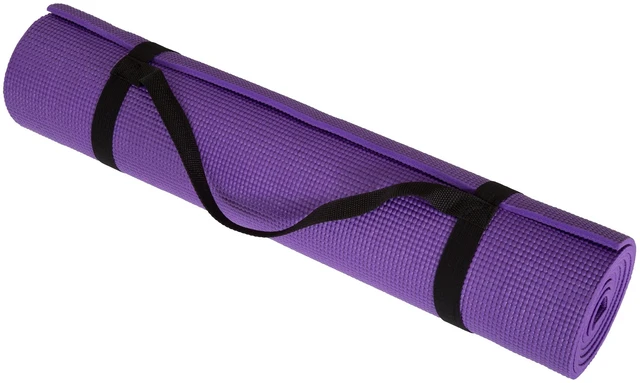 Main image of Yoga Mat - Thick Double-Sided Foam Gym and Workout Equipment - Padded Fitness Surface for Pilates with Carrying Strap