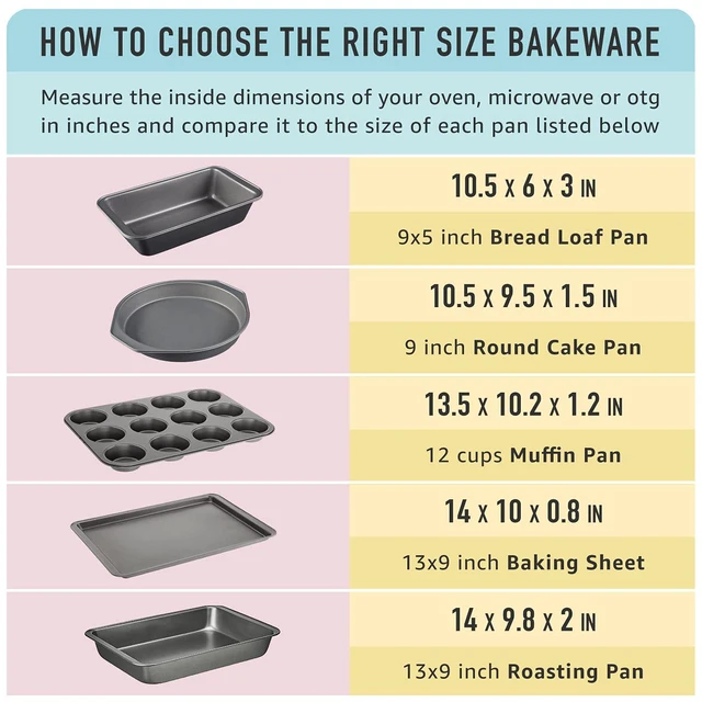 Alt view image 4 of 6 - Nonstick Muffin Pan, Set of 2, Sturdy, Oven Safe, Bakes Evenly, Easy to Clean, 12 Cups, Gray, 13.9x10.55x1.22"