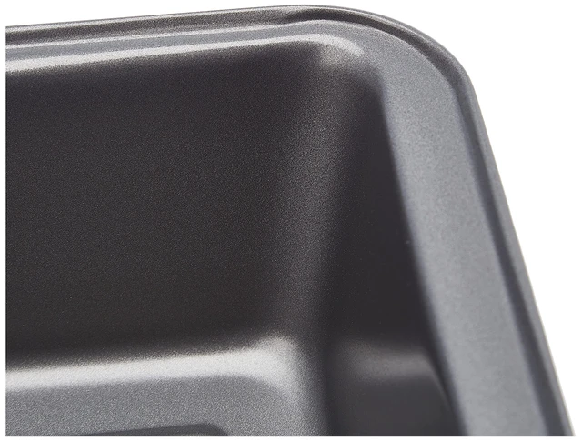 Alt view image 4 of 4 - Rectangular Nonstick Bread Loaf Pan for Baking Meatloaf with Even Heat Distribution, 9.5 x 5 Inch, Gray, Set of 2