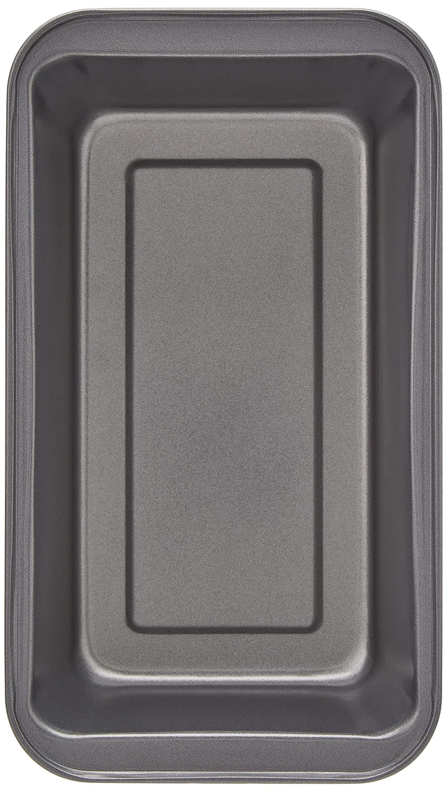 Alt view image 2 of 4 - Rectangular Nonstick Bread Loaf Pan for Baking Meatloaf with Even Heat Distribution, 9.5 x 5 Inch, Gray, Set of 2