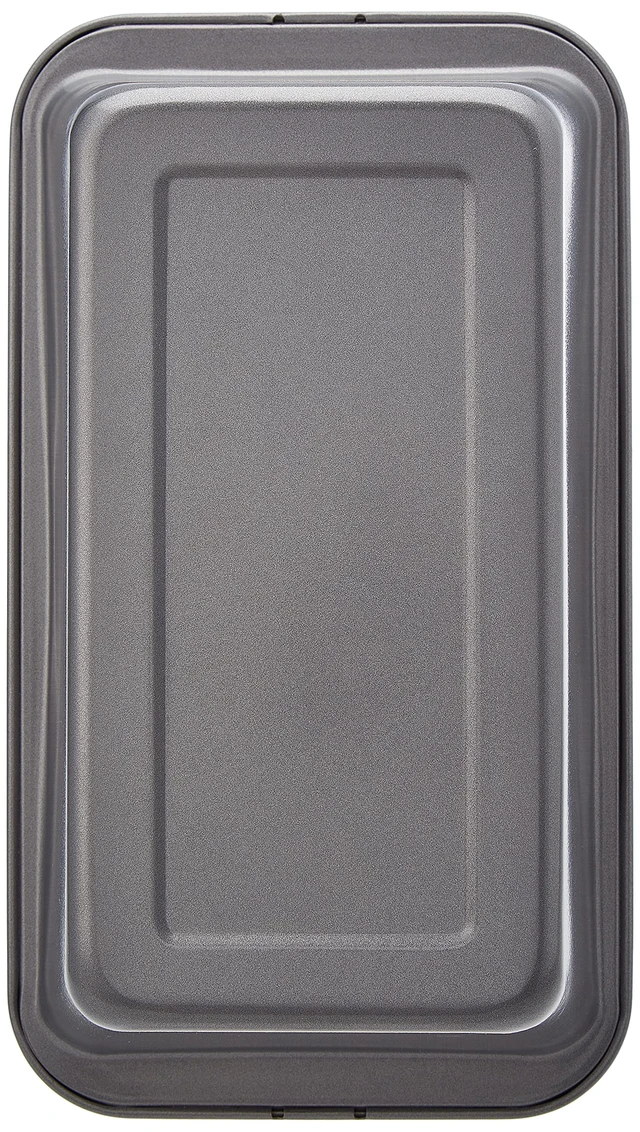 Alt view image 3 of 4 - Rectangular Nonstick Bread Loaf Pan for Baking Meatloaf with Even Heat Distribution, 9.5 x 5 Inch, Gray, Set of 2