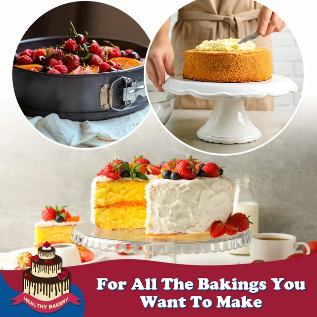 Alt view image 5 of 6 - 9 Inch Non-stick Cheesecake Pan Springform Pan with Removable Bottom/Leakproof - Black