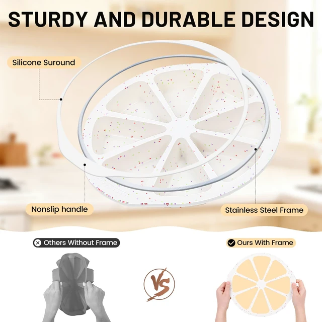 Alt view image 2 of 7 - Silicone Scone Pan with Reinforce Frame, 8-Cavity Triangle Cake Mold | Nonstick Scone Mold With Non-Slip Handles for Brownies, Muffins, Cheesecake, Wedge Pan for Oven, Dishwasher Safe, BPA-Free