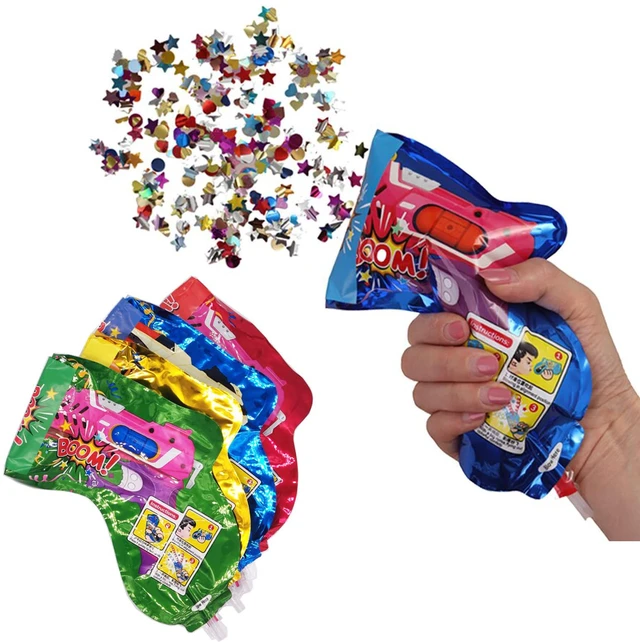 Alt view image 2 of 6 - Inflatable Fireworks Gun,20PCS Party Toys Confetti Fireworks Handheld Confetti Poppers Multicolor with Novelty Design Party Supplies for New Year Birthday Christmas Wedding Graduation