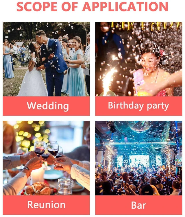 Alt view image 5 of 6 - Inflatable Fireworks Gun,20PCS Party Toys Confetti Fireworks Handheld Confetti Poppers Multicolor with Novelty Design Party Supplies for New Year Birthday Christmas Wedding Graduation