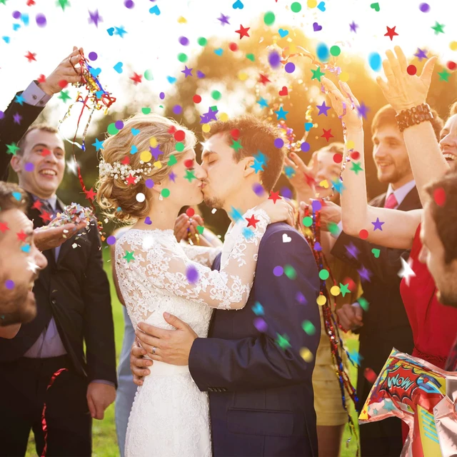 Alt view image 4 of 5 - 30 Pcs Confetti Poppers Party Poppers Confetti Shooter Gun for Birthday | Handheld Fireworks Gun, Multicolor, Wedding Valentine's Day, Party Favors, 30 Pack Confetti Cannon
