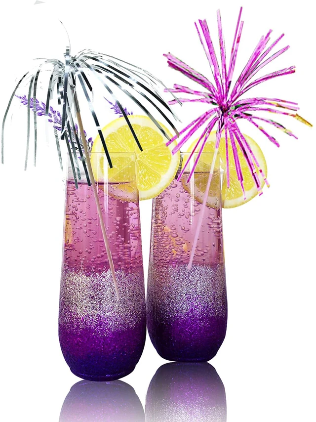 Alt view image 4 of 5 - Cocktail Picks Firework Party Picks 100 Pcs Firework Cake Toppers, Sandwich & Cocktail Picks, Toothpicks for Cake Decoration, Party Supplies