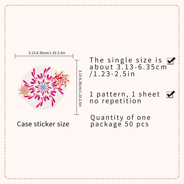 Alt view image 5 of 7 - 50PCS Firework Stickers, Waterproof Clear PET Transparent Colorful Firework Decals for Laptop, Skateboard, Phone Case, Luggage - Festival Celebration Decor for Teens, Adults, Boys, Girls