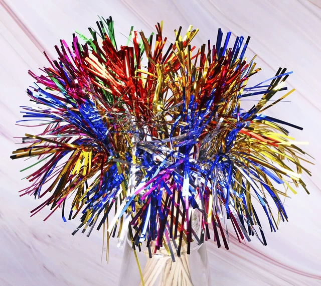 Alt view image 4 of 7 - Foil Firework Cupcake Toppers 50Pcs 9 Inch Multicolor Cake Cocktail Food Fruit Drinks Picks Toothpick Sticks for Christmas Birthday Wedding Bridal Shower Graduation Party Decoration