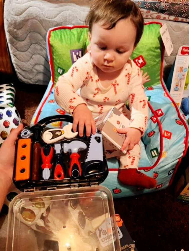 Alt view image 4 of 7 - Toddler Tool Set - 11 pc Kids Tool Set with Box, Pretend Play Toys for Kids Ages 3-6, Perfect for Christmas & Birthday Gifts