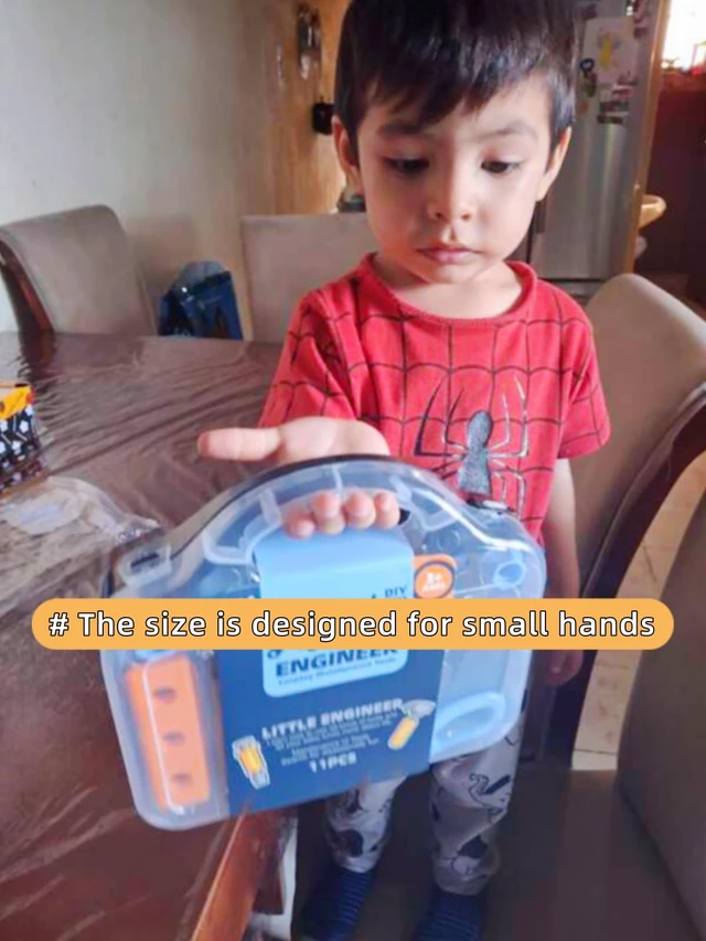 Alt view image 6 of 7 - Toddler Tool Set - 11 pc Kids Tool Set with Box, Pretend Play Toys for Kids Ages 3-6, Perfect for Christmas & Birthday Gifts