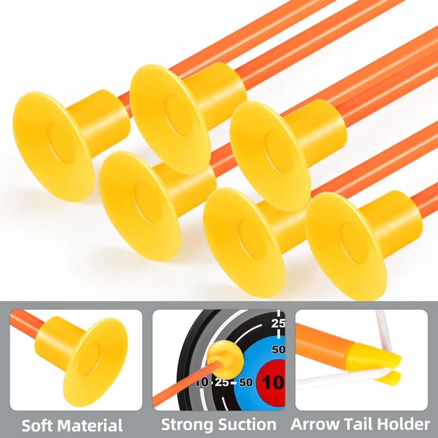 Alt view image 6 of 6 - Kids Bow and Arrow Set - LED Light Up Archery Toy Set with 10 Suction Cup Arrows, Target & Quiver, Indoor and Outdoor Toys for Children Boys Girls