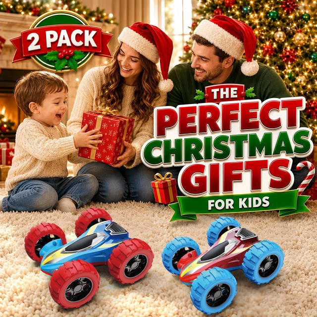 Alt view image 3 of 7 - Car Toys for 3 4 5 6 Year Old Boys, Double Sided Flip Monster Truck Toy | 2 Pack Push and Go Toddler Boy Toy Cars for Age 3-5 Kid, Friction Powered Sturdy 4WD Trucks for Kids, Christmas Birthday Gift