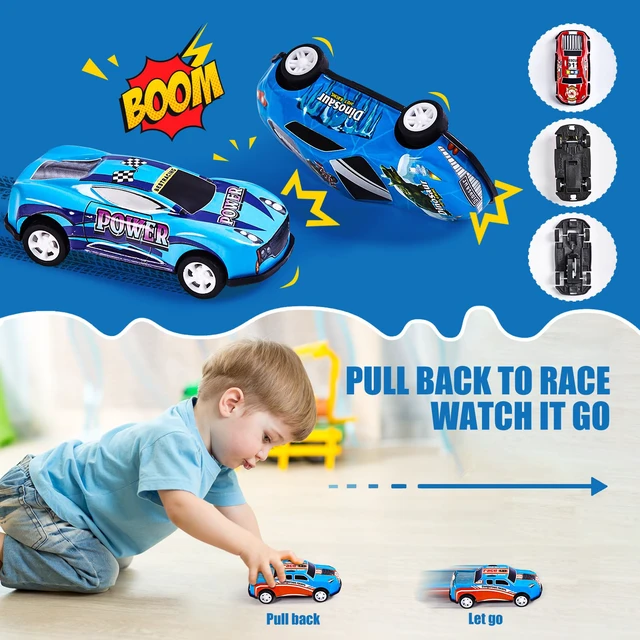 Alt view image 3 of 7 - 36PCS Metal Pull Back Cars Toy for Kids | Toy Cars for Kids Ages 3-8, Race Cars Party Favors for Kid Toys, Party Favors Birthday Gift for Boys Girls