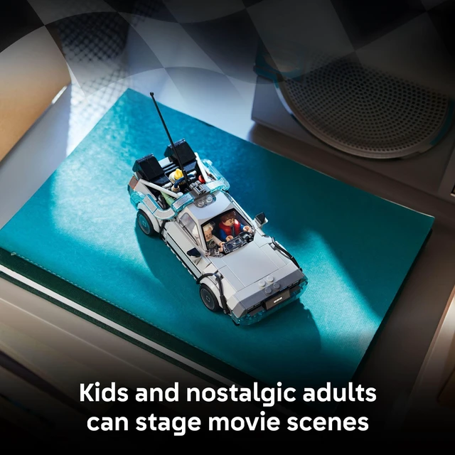 Alt view image 3 of 7 - Speed Champions Time Machine from Back to The Future Building Toy for Kids - Pretend Play & Display Car Toy W/ 2 Build Modes for Boys & Girls, Ages 9+ - Gift for Birthdays - 77256