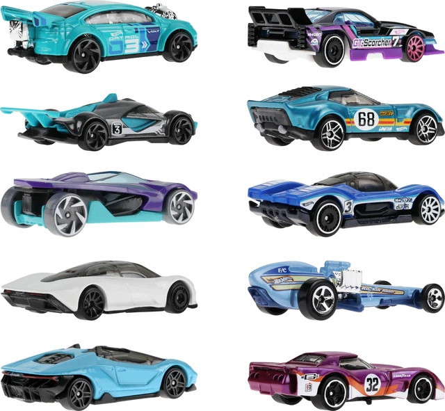 Alt view image 5 of 6 - 10-Pack of Toy Race Cars (Styles May Vary) | Set of 10 1:64 Scale Vehicles,Includes Hot Wheels Originals & Officially Licensed Cars (Amazon Exclusive)