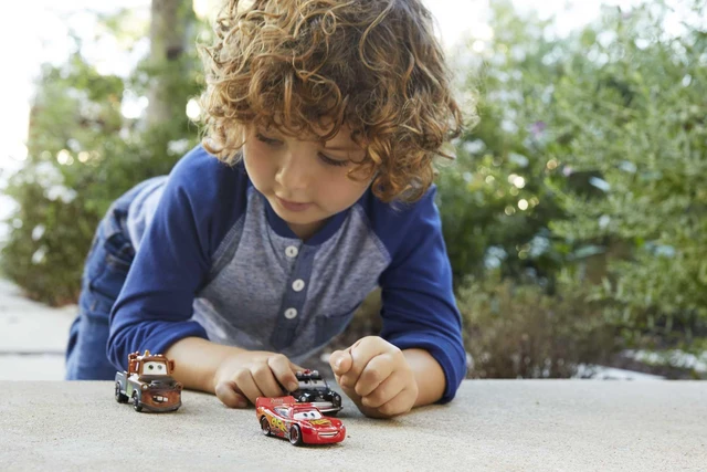 Alt view image 2 of 7 - Disney and Pixar Cars Toys, Radiator Springs 3-Pack of Die-cast Toy Cars & Trucks with Lightning McQueen, Mater & Sheriff