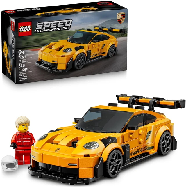 Main image of Speed Champions Porsche 911 GT3 RS Super Car Toy - Model Kit & Pretend Play Toy for Boys & Girls, Ages 9+ - Sports Car Building Set for Kids & Racing Fans - Gift Idea for Birthdays - 77239