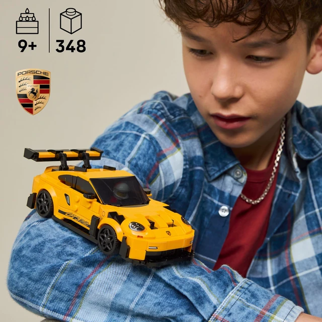 Alt view image 2 of 6 - Speed Champions Porsche 911 GT3 RS Super Car Toy - Model Kit & Pretend Play Toy for Boys & Girls, Ages 9+ - Sports Car Building Set for Kids & Racing Fans - Gift Idea for Birthdays - 77239