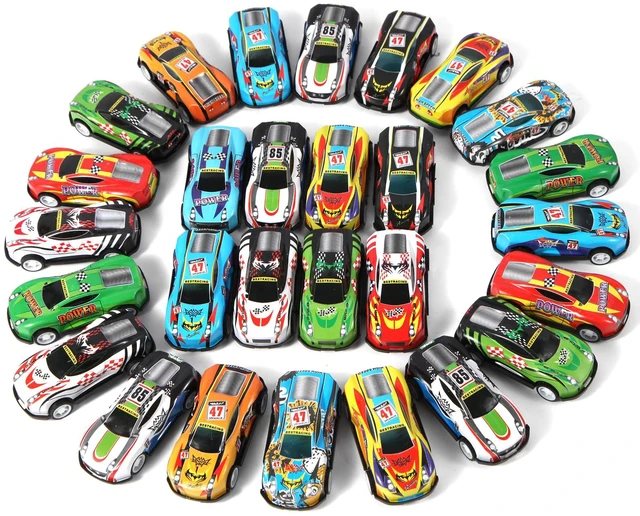 Main image of 28 Pack Pull Back Cars for Kids, Mini Vehicles Toy Bulk Party Favor Race Cars Toys, Goodie Bag Stuffers, Pinata Fillers for Boys Girls Toddlers