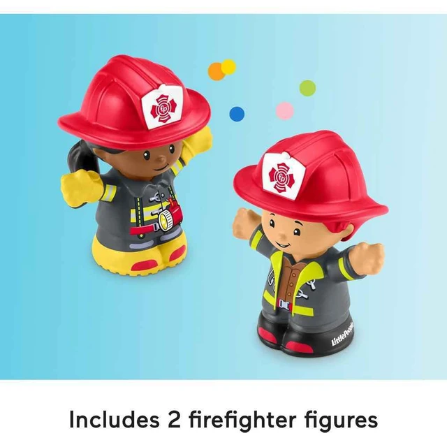 Alt view image 5 of 7 - Little People Fire Truck Toddler Toy | Push-Along Vehicle, Lights, Music & Sounds, 2 Figures, Preschool Kids Ages 1+ Years