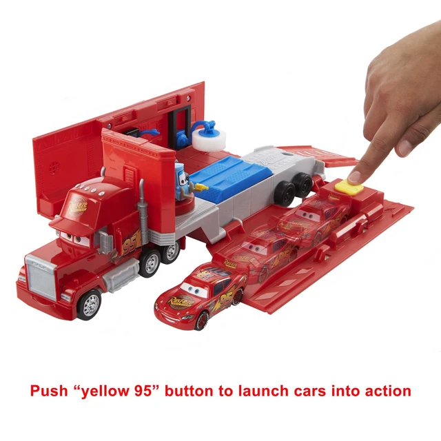 Alt view image 5 of 7 - Disney and Pixar Cars Transforming Mack Playset | 2-in-1 Toy Truck & Tune-Up Station with Launcher, Lift & More, Movie-Inspired Graphics