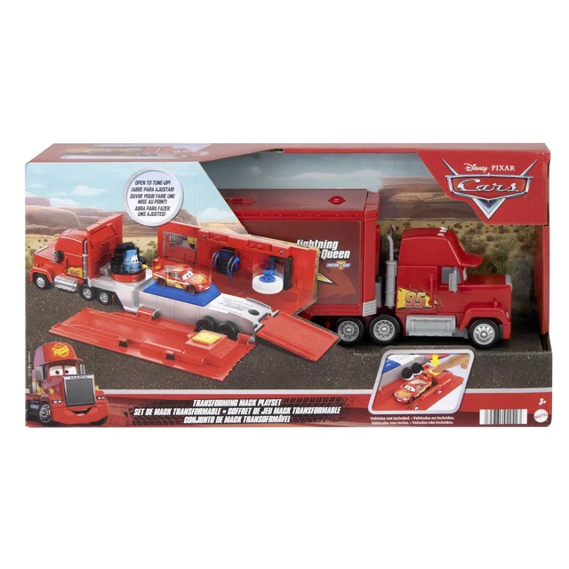 Alt view image 7 of 7 - Disney and Pixar Cars Transforming Mack Playset | 2-in-1 Toy Truck & Tune-Up Station with Launcher, Lift & More, Movie-Inspired Graphics